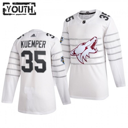 Camisola Arizona Coyotes Darcy Kuemper 35 Cinza Adidas 2020 NHL All-Star Authentic - Criança
